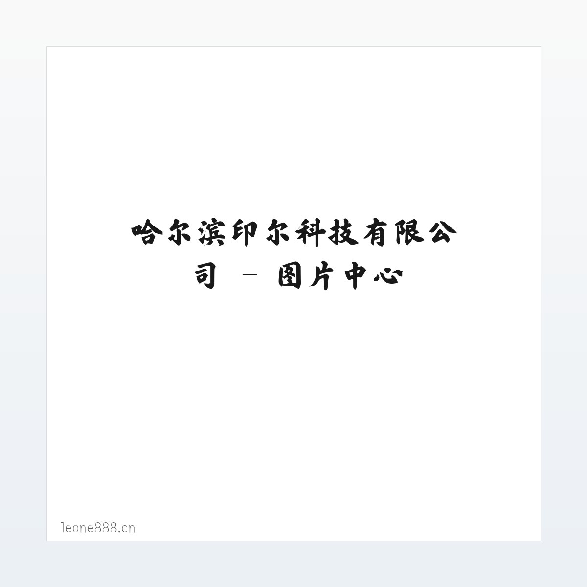 哈尔滨印尔科技有限公司 方图